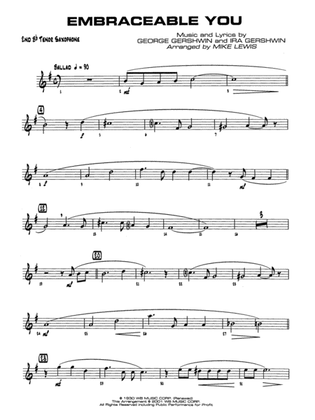 Embraceable You: 2nd B-flat Tenor Saxophone