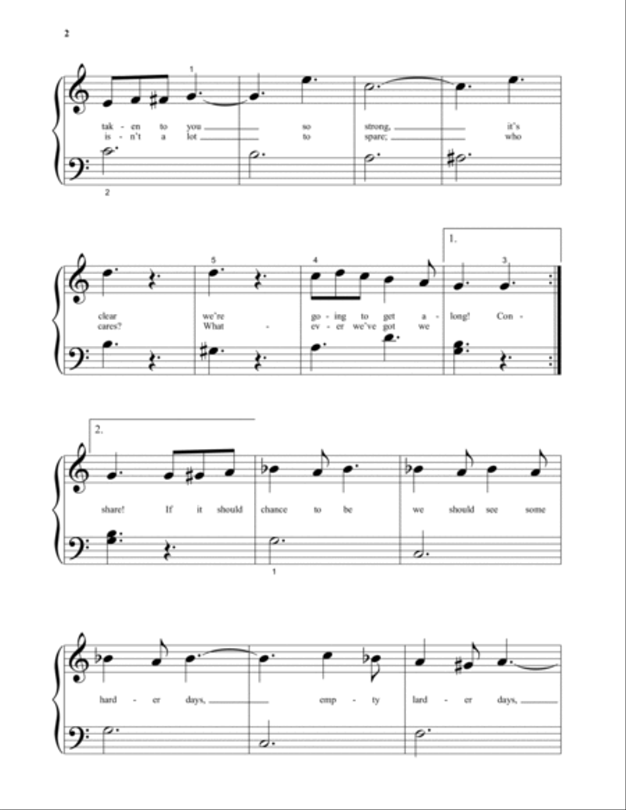 Consider Yourself (from Oliver!) Piano Solo scores gallery preview page 2