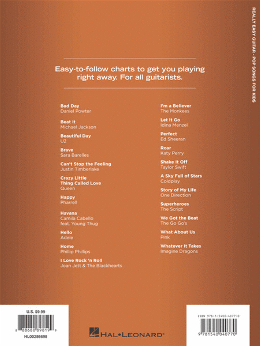 Pop Songs for Kids – Really Easy Guitar Series Electric Guitar scores gallery preview page 6