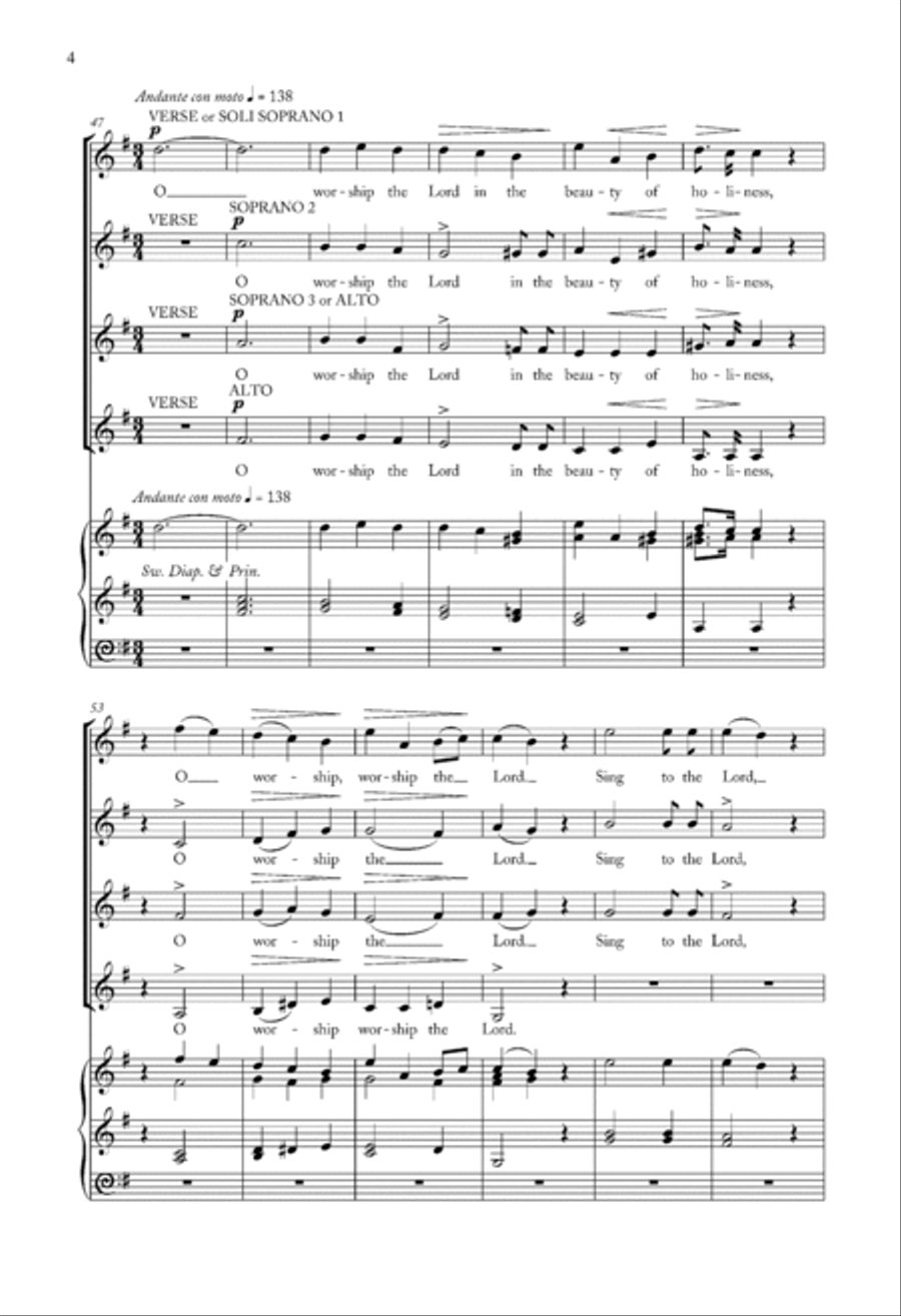 Ascribe Unto The Lord Choir scores gallery preview page 4