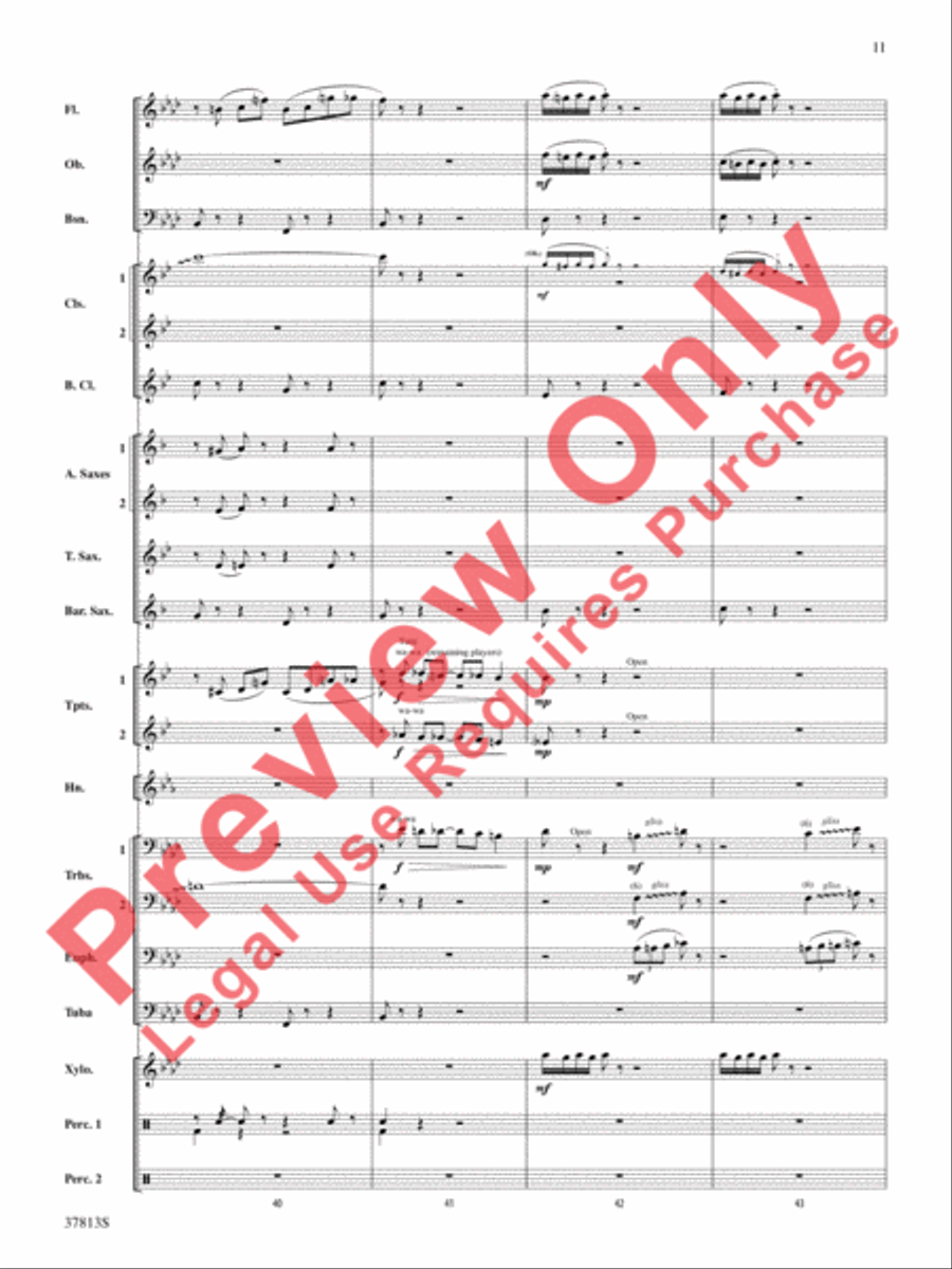 Ants in My Pants Ants in My Pants Concert Band scores gallery preview page 11