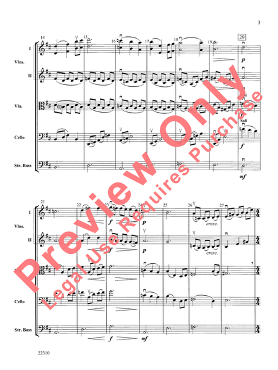 Incantations String Orchestra scores gallery preview page 10