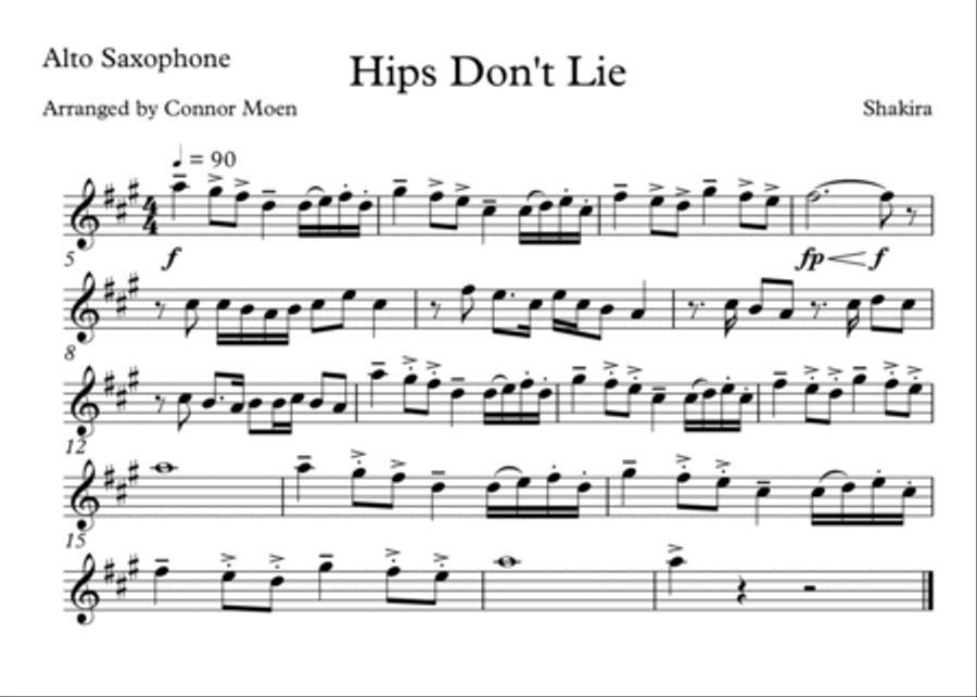 Hollaback Girl Marching Band scores gallery preview page 4