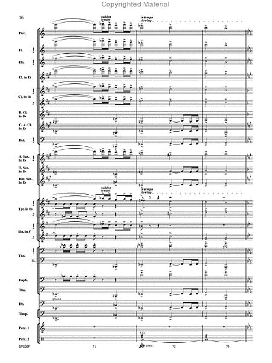 Procession of the Academics Concert Band scores gallery preview page 17