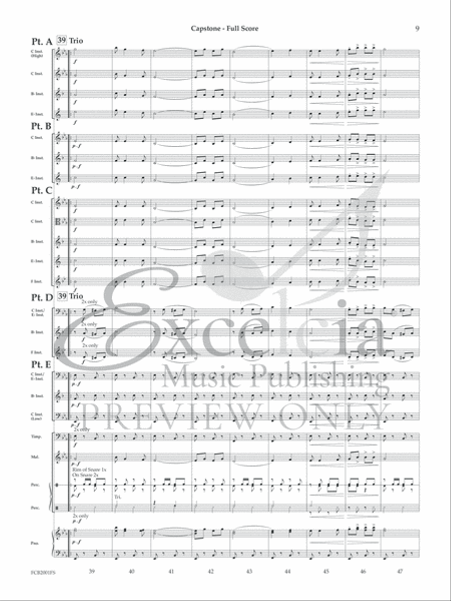 Capstone (Flex) Concert Band scores gallery preview page 10