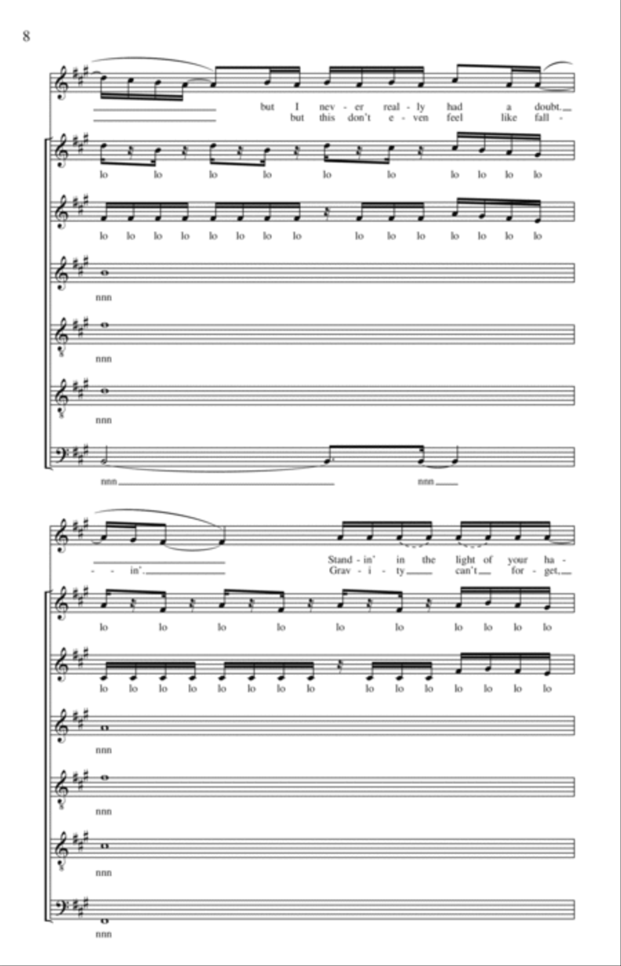 Halo (arr. Deke Sharon) Halo (arr. Deke Sharon) 4-Part scores gallery preview page 6