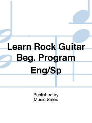 Book cover for Learn Rock Guitar Beg. Program Eng/Sp
