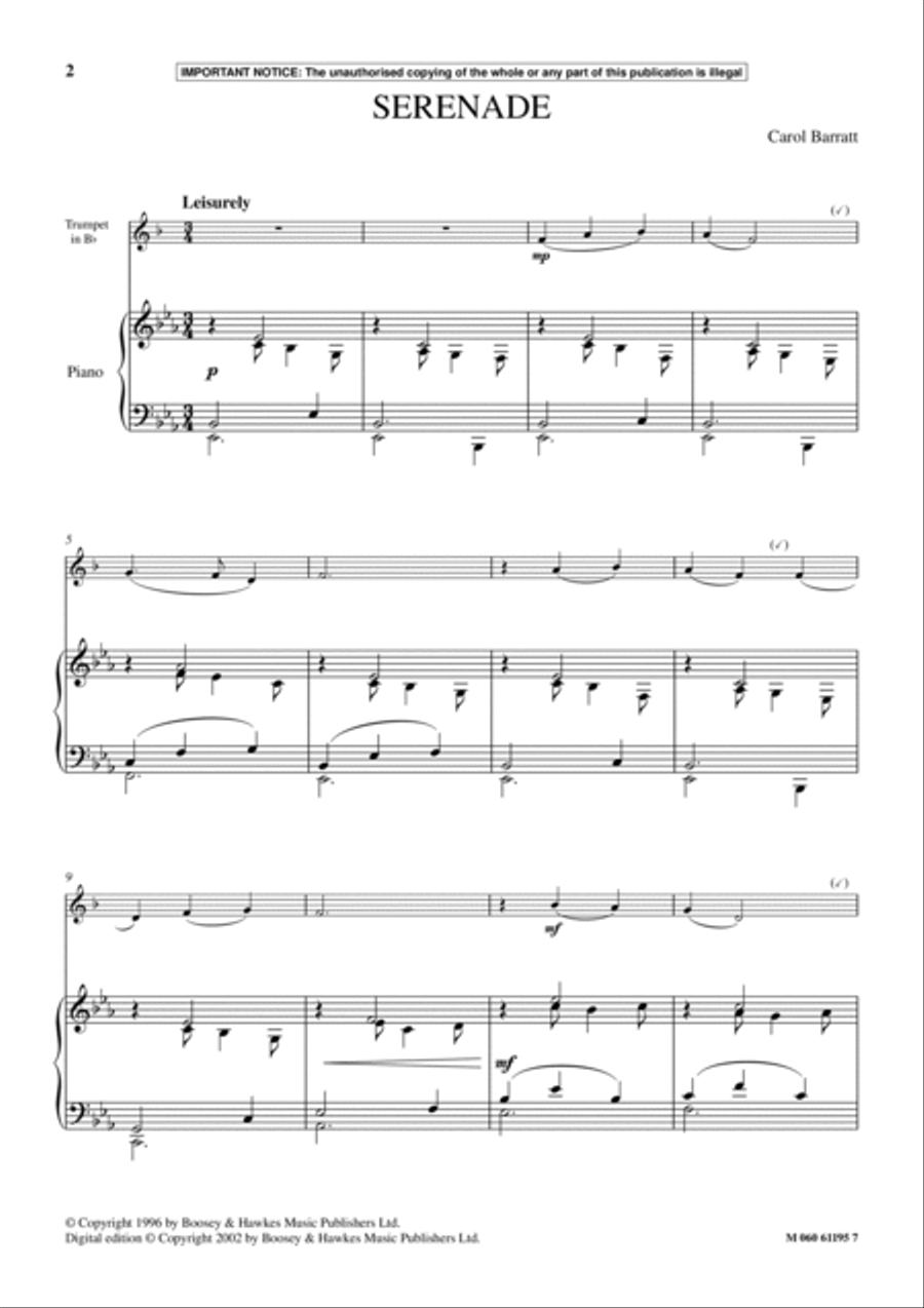 Serenade Serenade School and Community scores gallery preview page 2