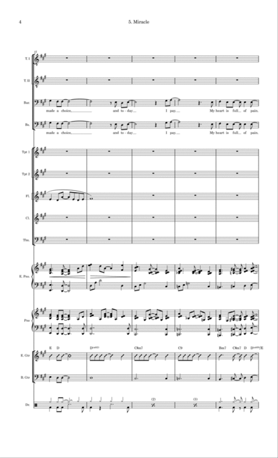 Miracle Large Ensemble scores gallery preview page 4