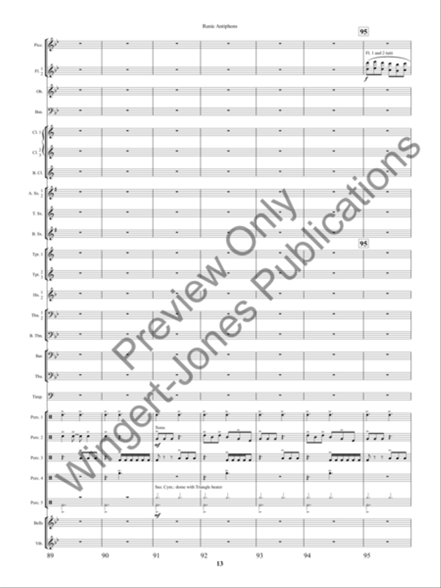 Ancient Apparitions Concert Band scores gallery preview page 16