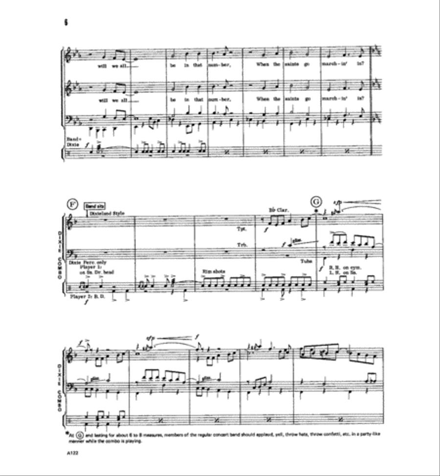 At A Dixieland Jazz Funeral Concert Band scores gallery preview page 7
