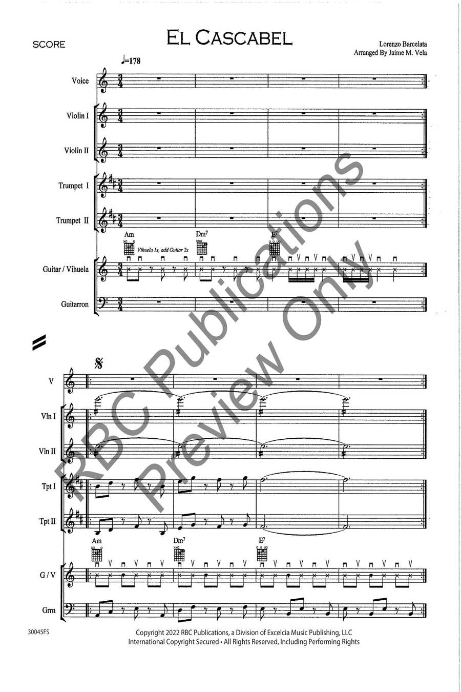 El Cascabel Voice scores gallery preview page 3