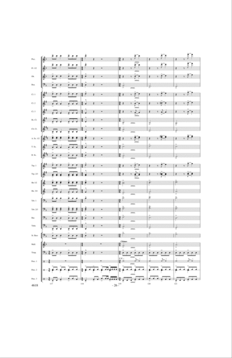 By the Rivers of Babylon Concert Band scores gallery preview page 25