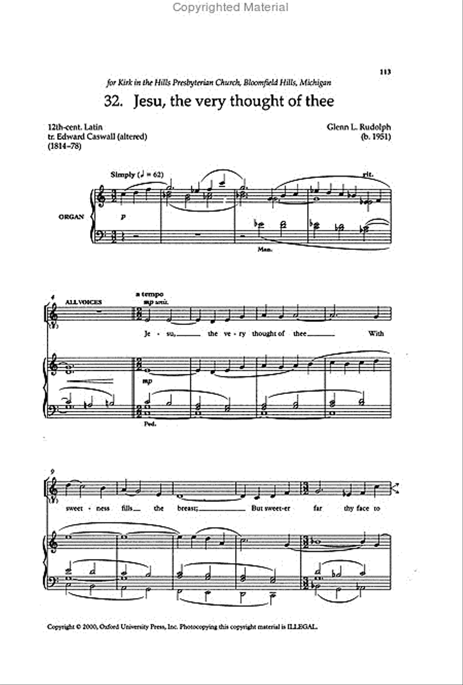 The New Oxford Easy Anthem Book 4-Part scores gallery preview page 5