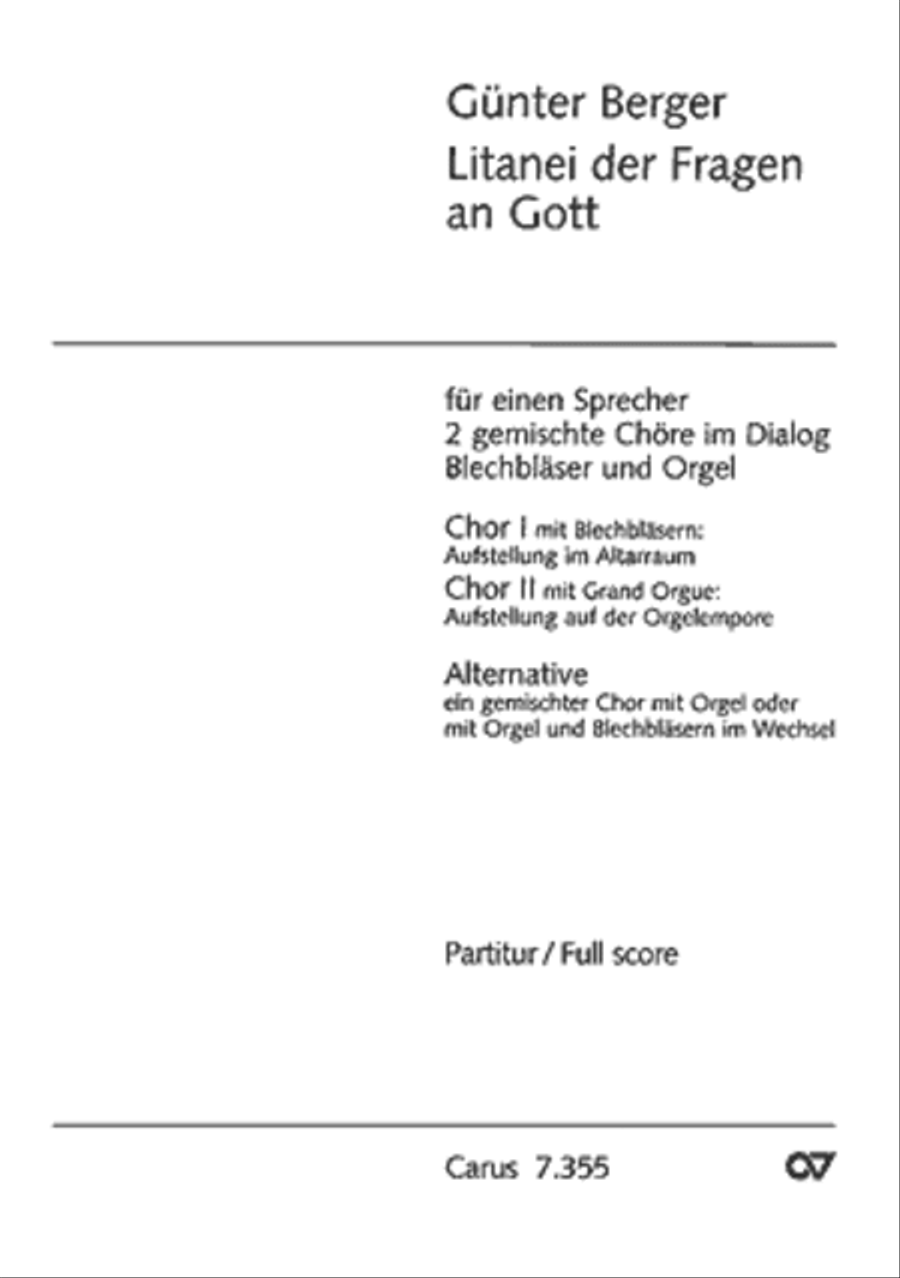 Litanei der Fragen an Gott