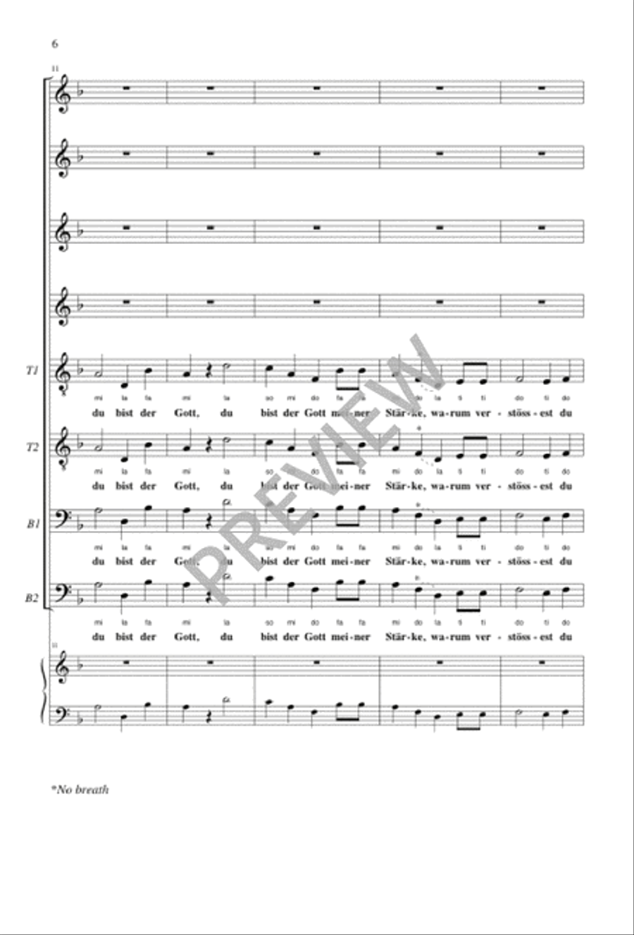 Richte mich, Gott Richte mich, Gott SSAATTBB scores gallery preview page 6