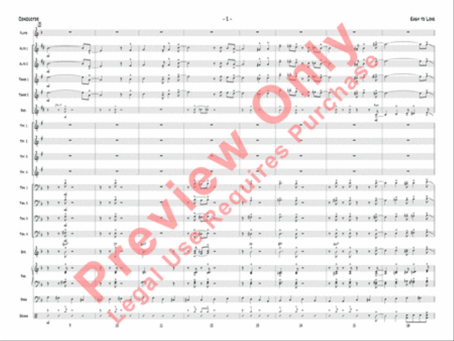 Easy to Love Jazz Ensemble scores gallery preview page 5
