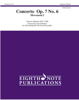 Book cover for Concerto Op. 7 No. 6