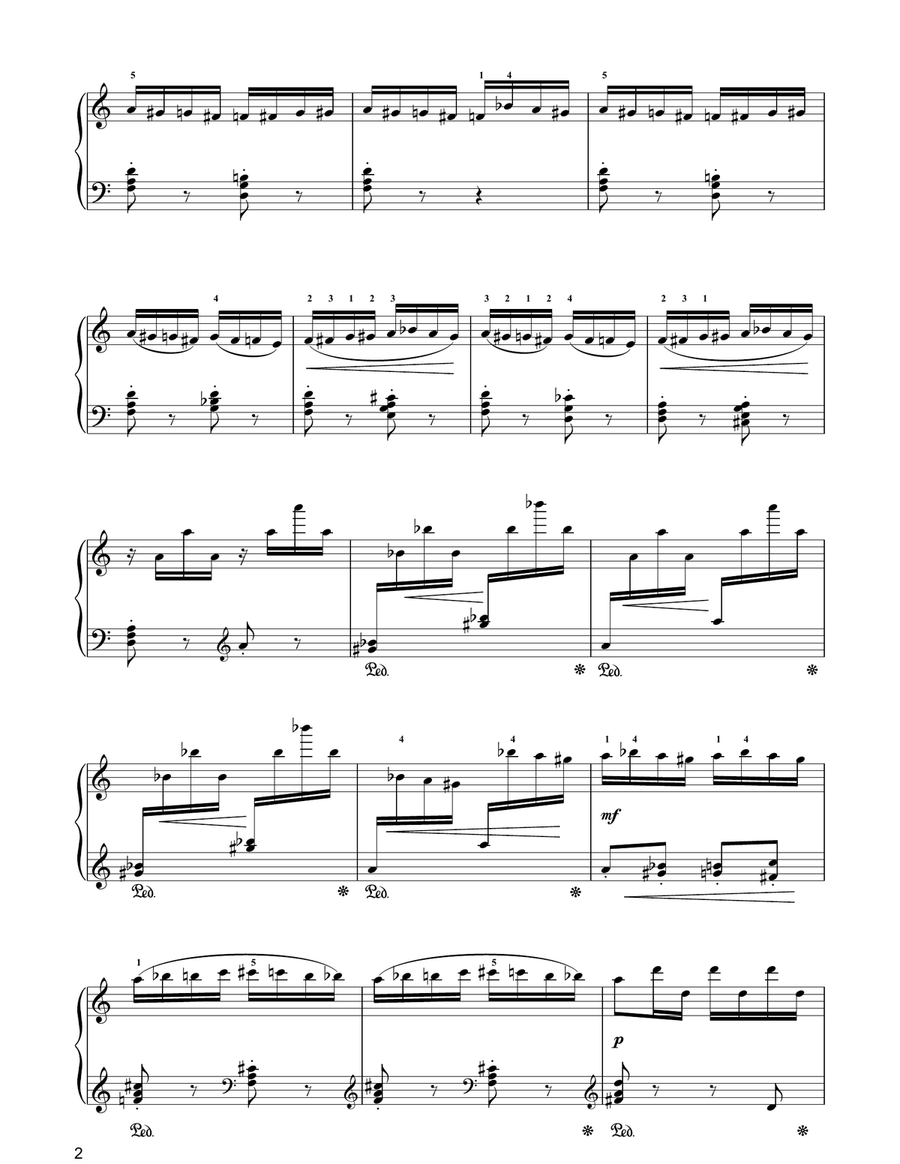 The Flight Of The Bumblebee (from The Tale Of Tsar Saltan) Piano Solo scores gallery preview page 2
