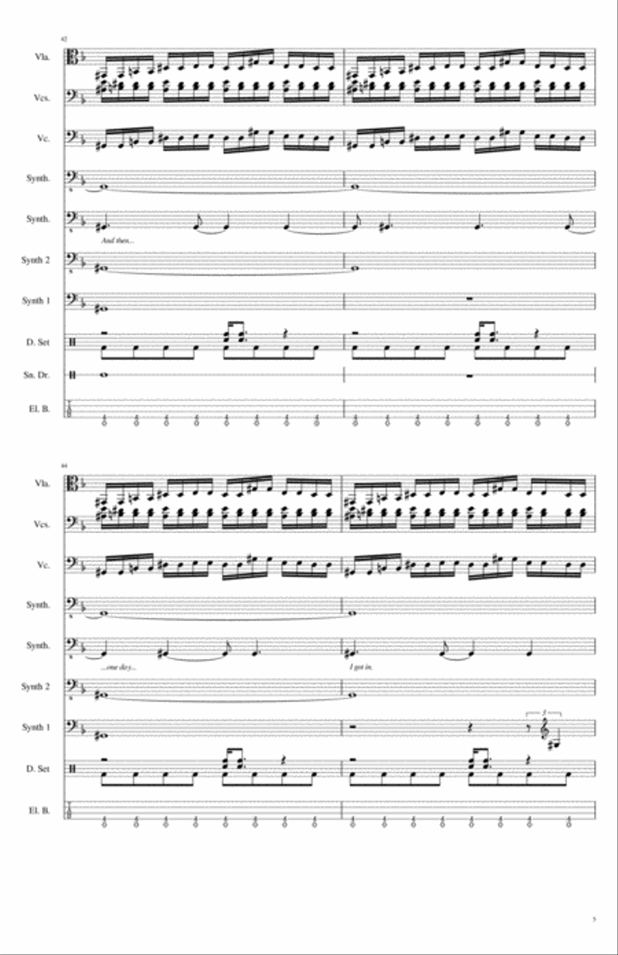The Game Of Love Bassoon scores gallery preview page 5