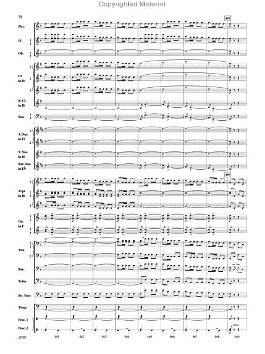 William Tell Overture Concert Band scores gallery preview page 79