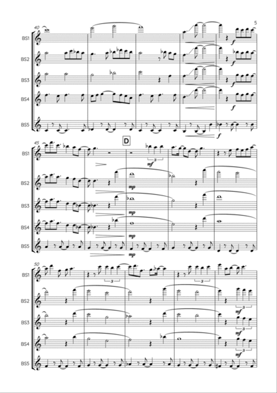 God Only Knows God Only Knows Woodwind Quintet scores gallery preview page 5