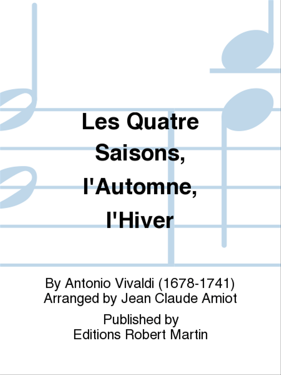 Quatre Saisons (les), l'Automne, l'Hiver Concert Band scores gallery preview page 1