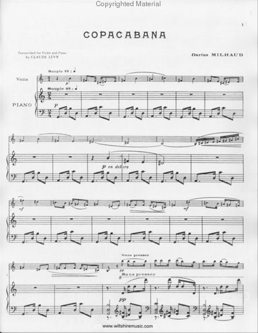 Saudades do Brazil Violin Solo scores gallery preview page 2