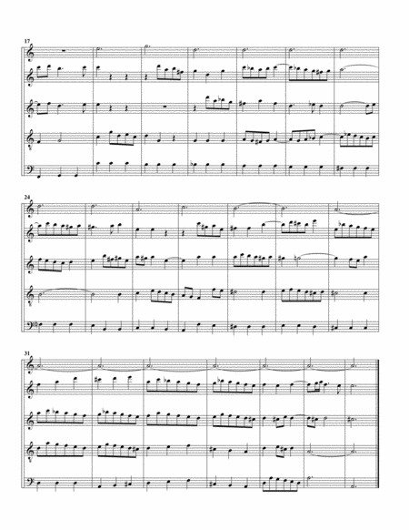 Suscepit Israel from Magnificat, BWV 243 (arrangement for 5 recorders)