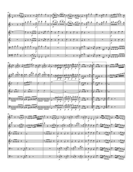 Divertimento, K.213 (arrangement for 6 recorders)