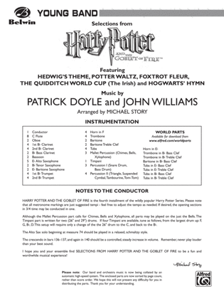 Book cover for Harry Potter and the Goblet of Fire, Selections from: Score