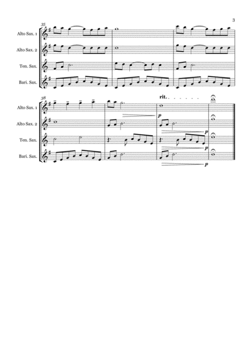 October Song - Saxophone quartet (AATB) image number null