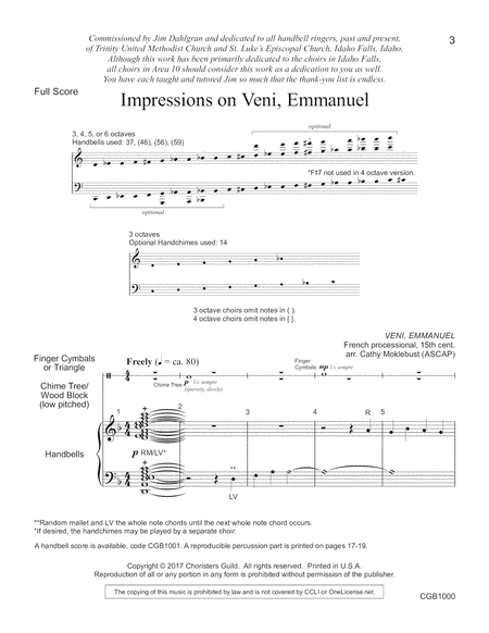 Impressions on Veni, Emmanuell - Full Score image number null
