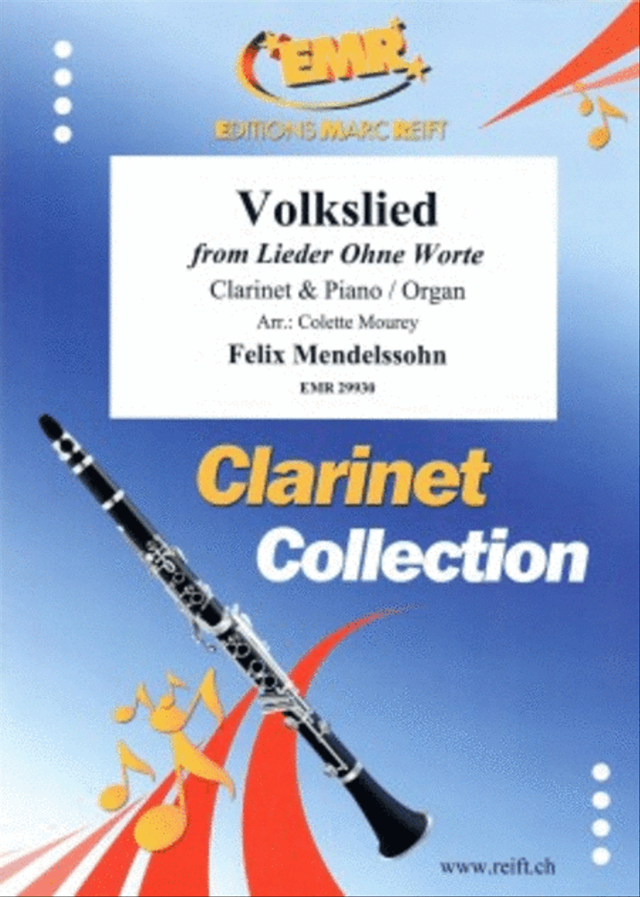 Volkslied Volkslied Clarinet Solo scores gallery preview page 1