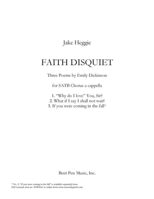 Book cover for Faith Disquiet
