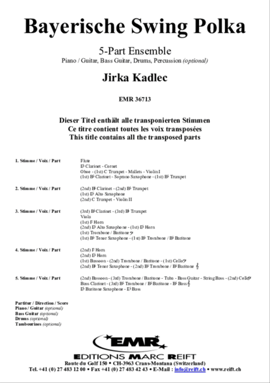 Bayerische Swing Polka Bayerische Swing Polka Concert Band scores gallery preview page 2