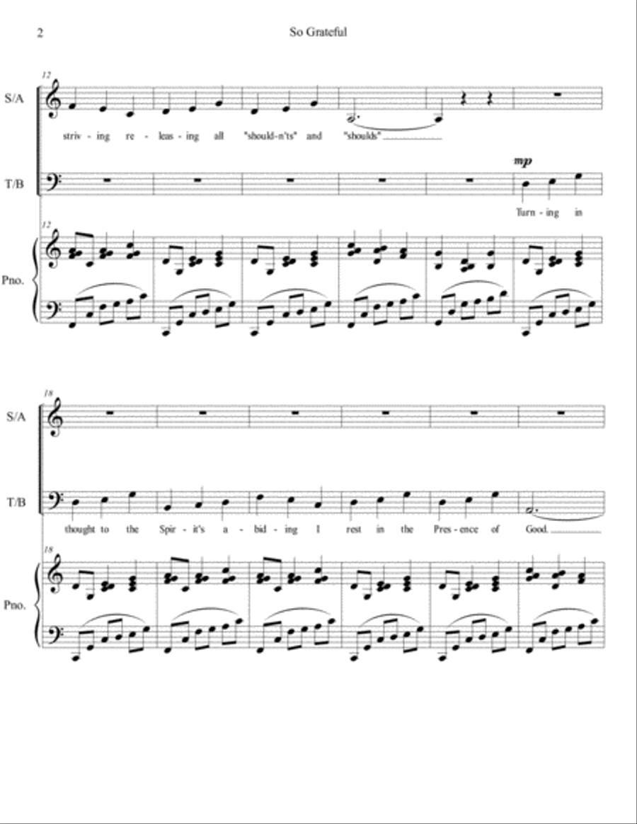So Grateful 4-Part scores gallery preview page 2