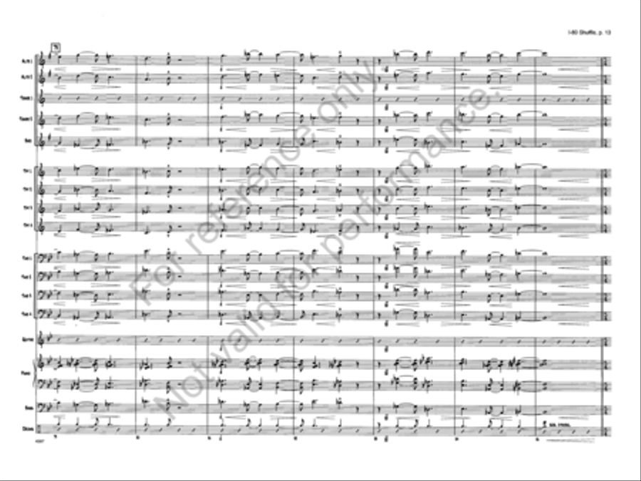 I-80 Shuffle I-80 Shuffle Jazz Ensemble scores gallery preview page 13