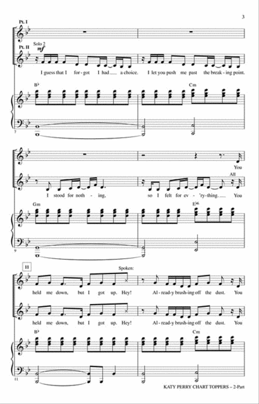 Katy Perry: Chart Toppers SSA scores gallery preview page 3