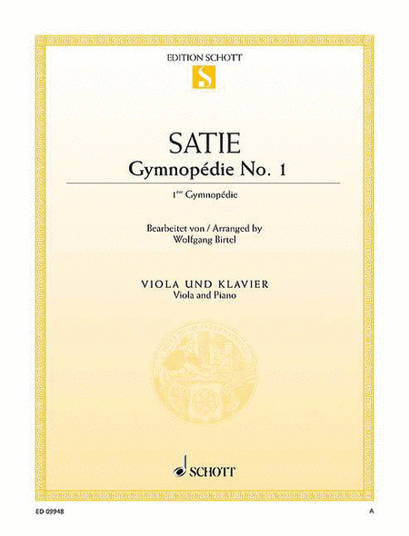 Satie : Gymnopedie No. 1 Arranged For Viola And Piano