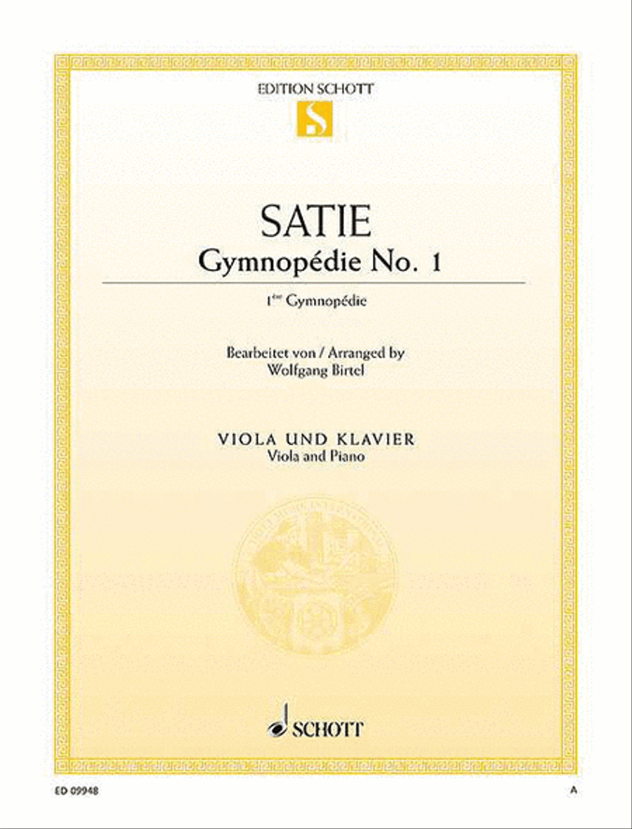Gymnopedie No. 1 Gymnopedie No. 1 Piano Accompaniment scores gallery preview page 1