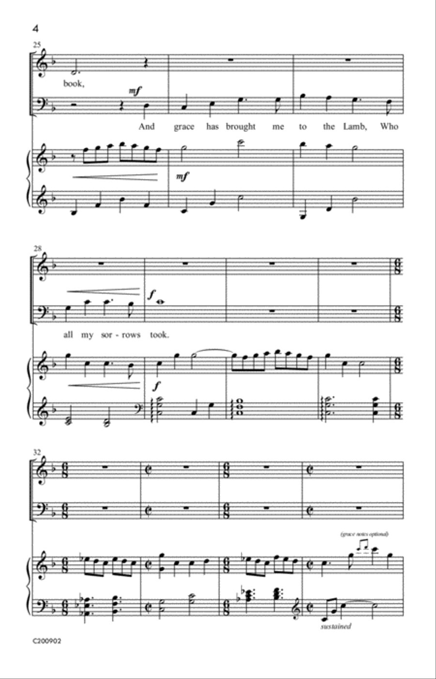 Grace Has a Thrilling Sound Choir scores gallery preview page 4