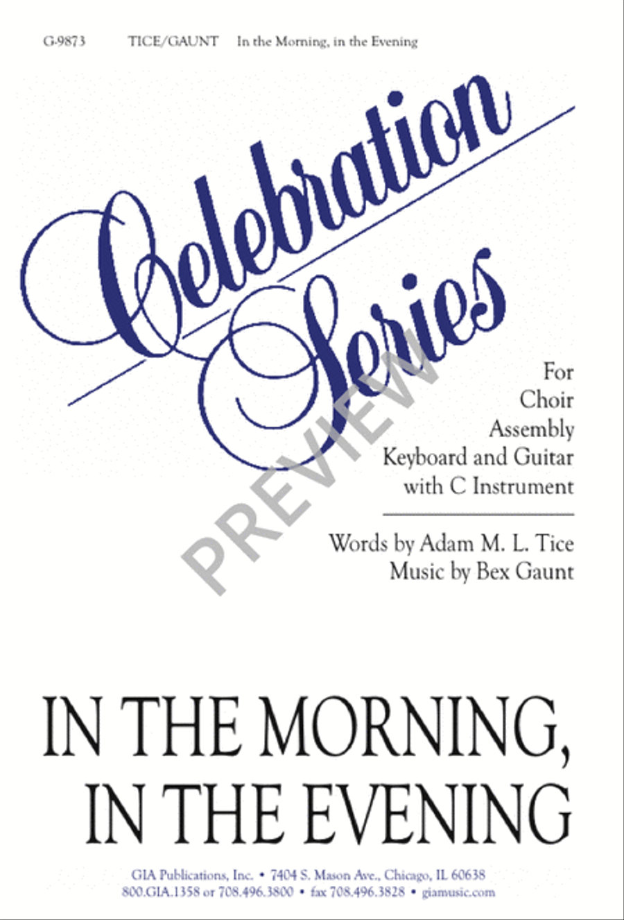 In the Morning, in the Evening 4-Part scores gallery preview page 2
