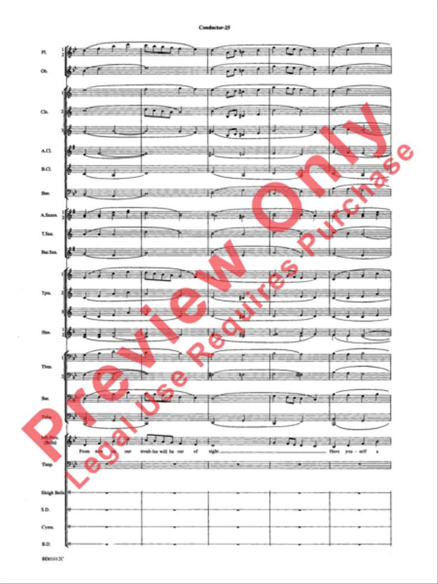 Christmas Pop Sing Along (for Concert Band with Audience Participation) Concert Band scores gallery preview page 27