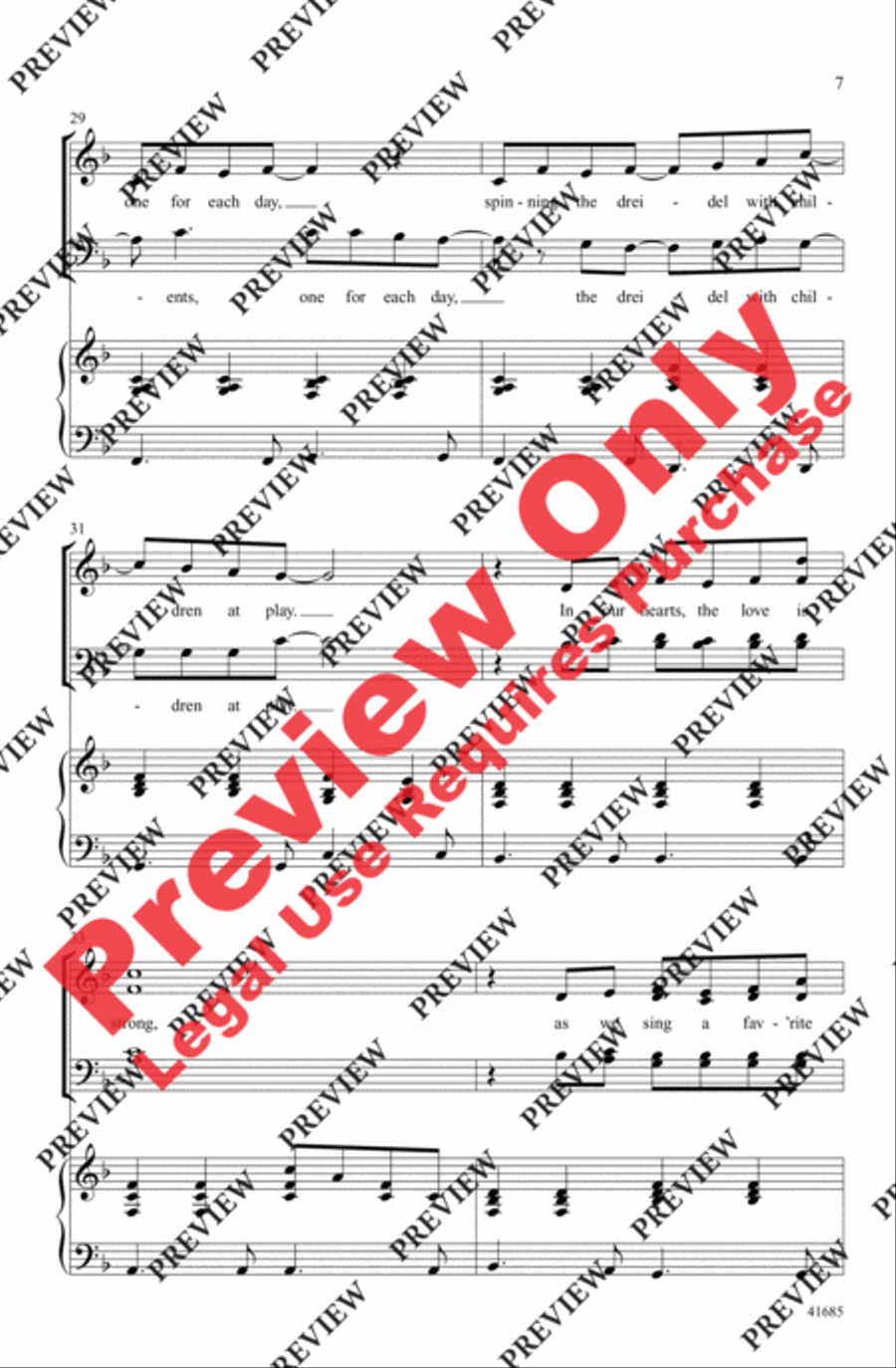 A Hanukkah Wish A Hanukkah Wish 4-Part scores gallery preview page 7