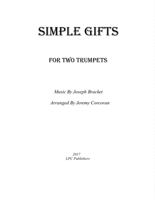 Simple Gifts for Two Trumpets