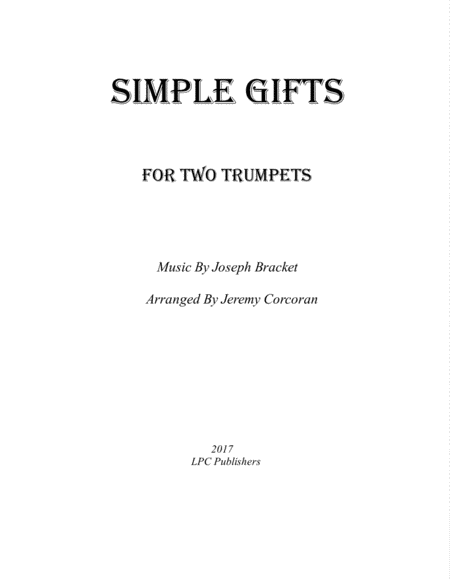 Simple Gifts for Two Trumpets image number null