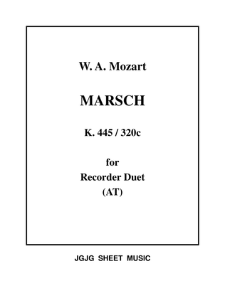 Mozart March for Recorder Duet