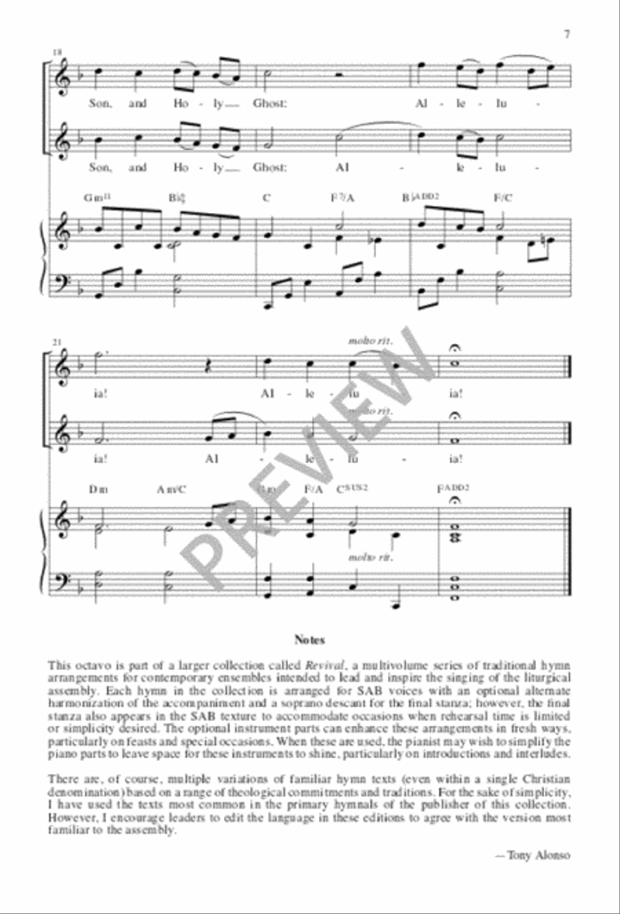 For All the Saints For All the Saints 3-Part scores gallery preview page 7
