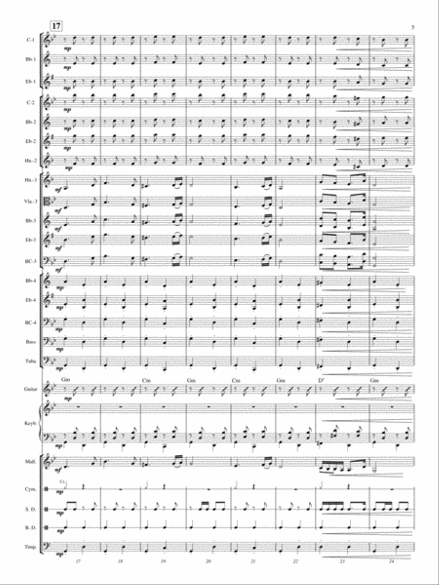 Hungarian Dance No. 5 Concert Band scores gallery preview page 4